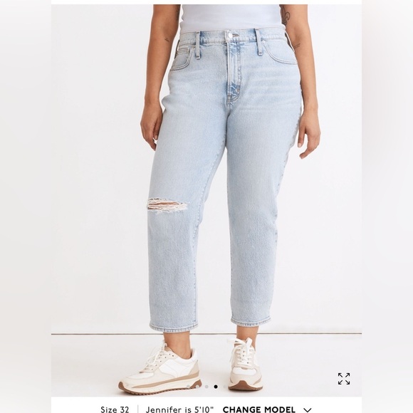 Madewell The Perfect Vintage Crop Jean in Sudbury Wash SZ 32 - Picture 1 of 9